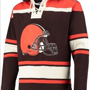 NWT- Official Cleveland Browns Lace-up Hoodie